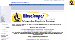 Desktop Screenshot of microscopesfromnightingale.com